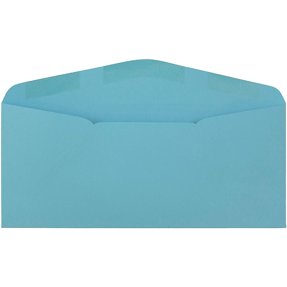 JAM Paper #9 Business Colored Envelopes, 3.875 x 8.875, Blue Recycled, Bulk 1000/Carton (1532897b)