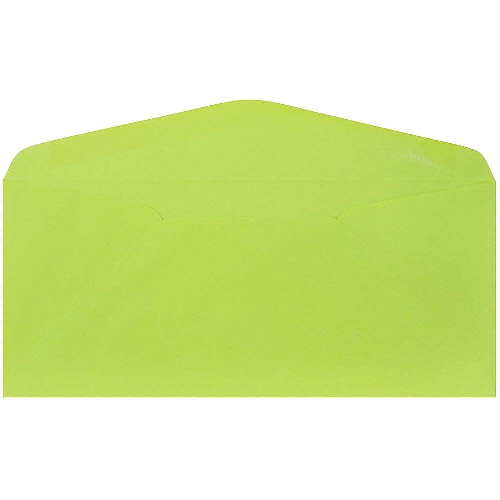 JAM Paper #9 Business Envelope, 3 7/8" x 8 7/8", Ultra Lime Green, 25/Pack (1532898)