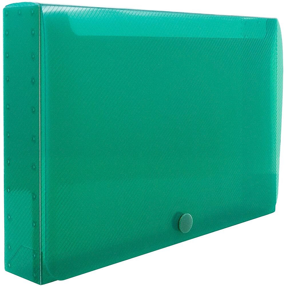 JAM Paper® Plastic Index Card Case, 8 3/8 x 5 3/4 x 1 3/8, Green, Sold Individually (374032788)