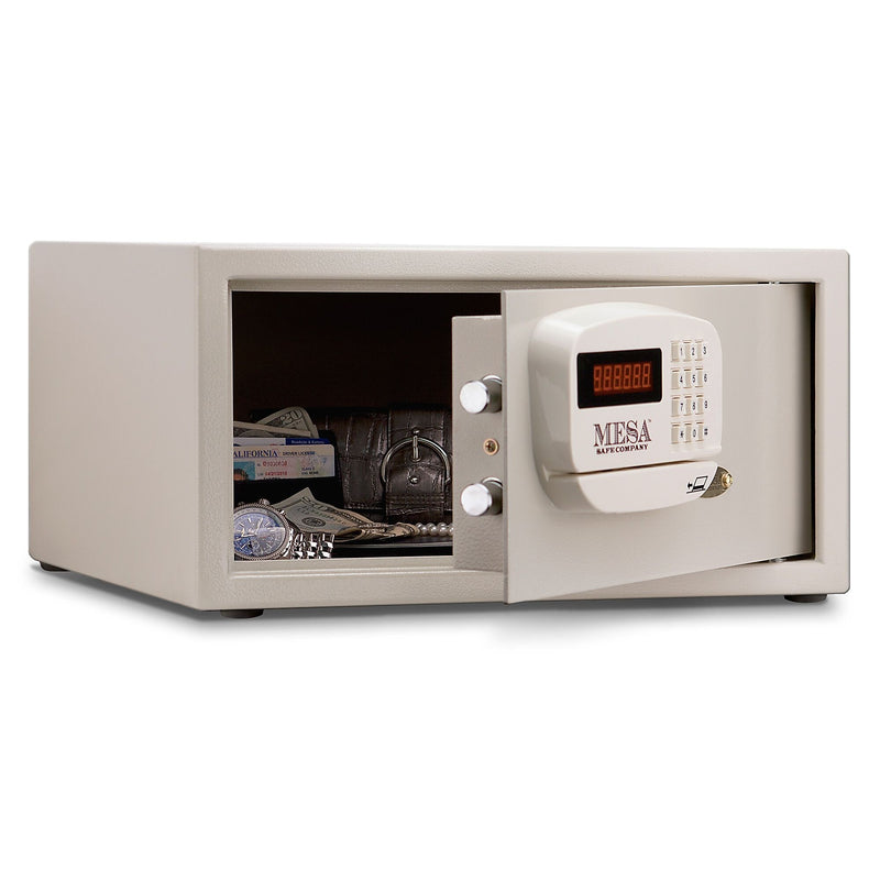 Mesa Safe Company Model MHRC916E Residential and Hotel Electronic Burglary Safe, Cream