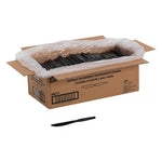 GP PRO Dixie® Bulk Polystyrene Heavy Weight Knives, Black, 1000/CT