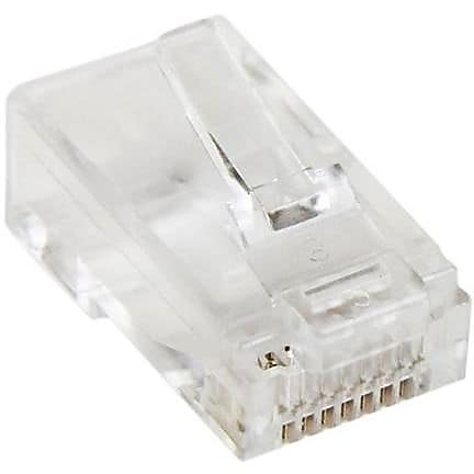 StarTech Cat 5e RJ45 Solid Modular Plug Connector, 50/Pack (CRJ45SOL50PK)