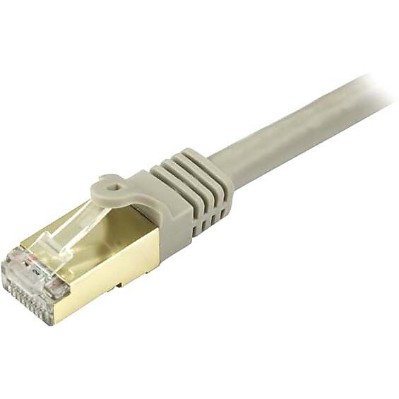 StarTech 30 ft Gray Cat6a Shielded Patch Cable, Cat6a Ethernet Cable, 30ft Cat 6a STP Cable, Snagless RJ45, Long Ethernet Cord
