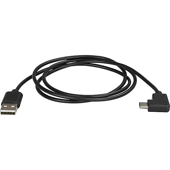 StarTech 1m 3ft USB to USB C Cable, Right Angle USB Cable, M/M, USB 2.0 Cable, USB Type C, USB A to USB C Cable