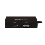 StarTech USB-C Multiport Adapter, 3-in-1 USB C to HDMI, DVI or VGA (CDPVGDVHDBP)
