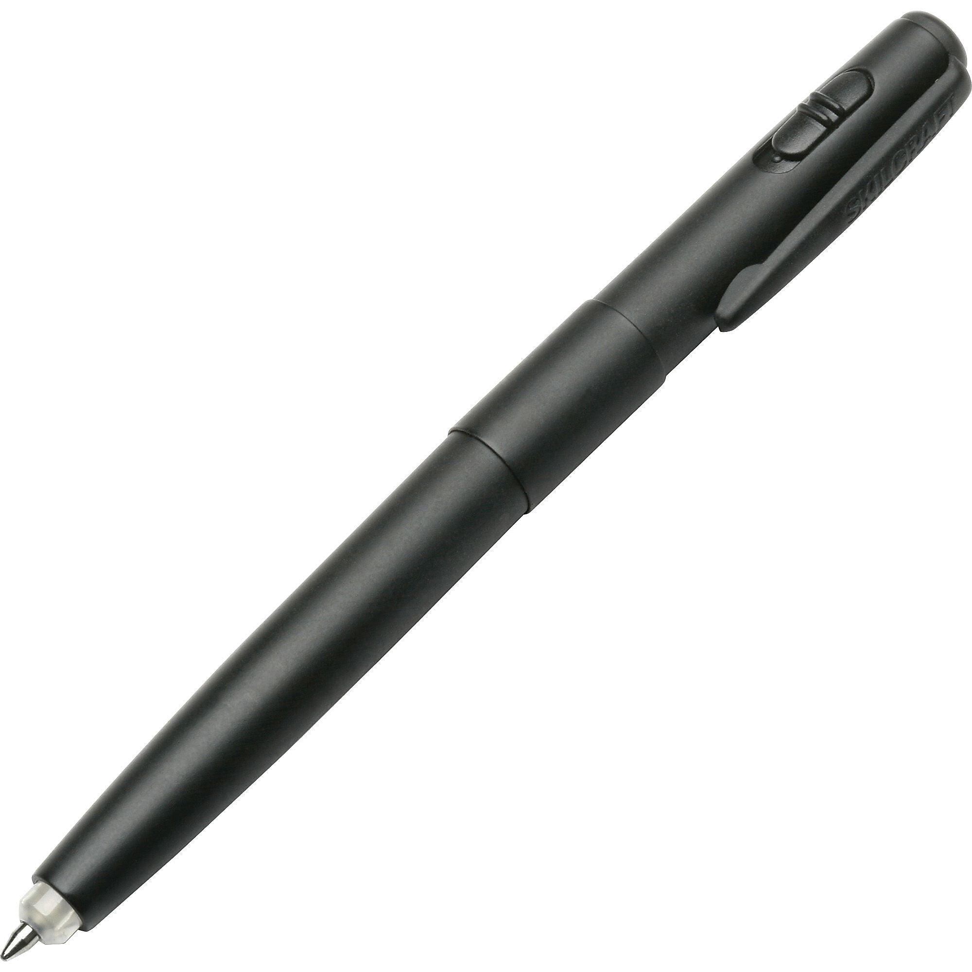AbilityOne SKILCRAFT Luminator LED Light Pen, 1 mm Point Size, Refillable, Black, 1 Each