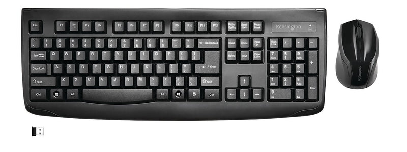 Kensington Keyboard for Life Wireless Desktop Combo Set, Black (K75231US)