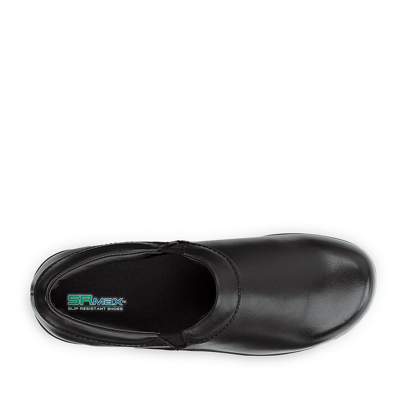 SR Max Geneva Women's Black Slip Resistant Clog, 5.5 M (SRM132)