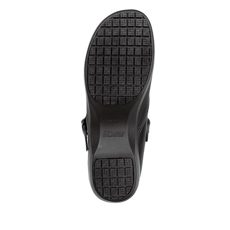 SR Max Vienna Women's Black Mary Jane Slip Resistant Clog, 5.5 M (SRM136)