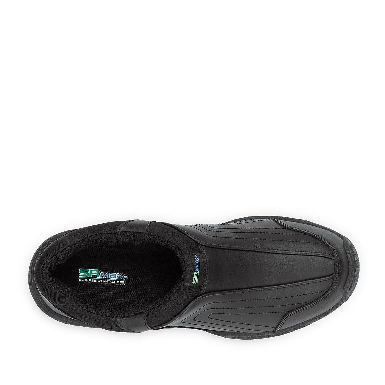 SR Max Charlotte Women's Black Slip Resistant Slip On Casual, 3.0 M (SRM140)