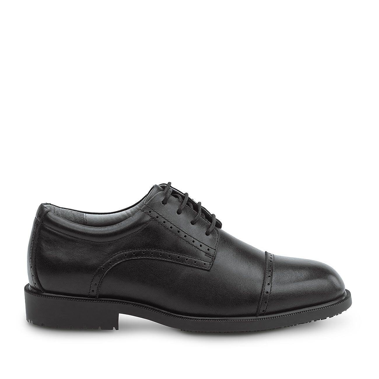 SR Max Augusta Men's Black Slip Resistant, Cap Toe, Dress Oxford, 7.5 M (SRM3020)