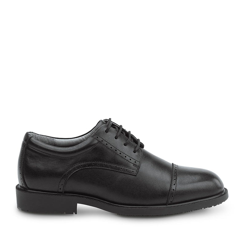SR Max Augusta Men's Black Slip Resistant, Cap Toe, Dress Oxford, 7.5 M (SRM3020)