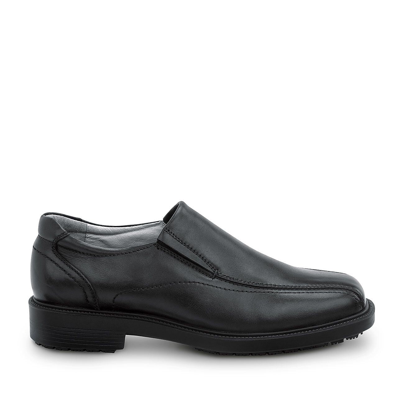 SR Max Brooklyn Men's Black, Twin Gore, Soft Toe, Slip Resistant Slip On, 7.5 M (SRM3080)