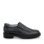 SR Max Brooklyn Men's Black, Twin Gore, Soft Toe, Slip Resistant Slip On, 7.5 M (SRM3080)