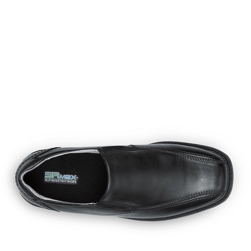 SR Max Brooklyn Men's Black, Twin Gore, Soft Toe, Slip Resistant Slip On, 7.5 M (SRM3080)