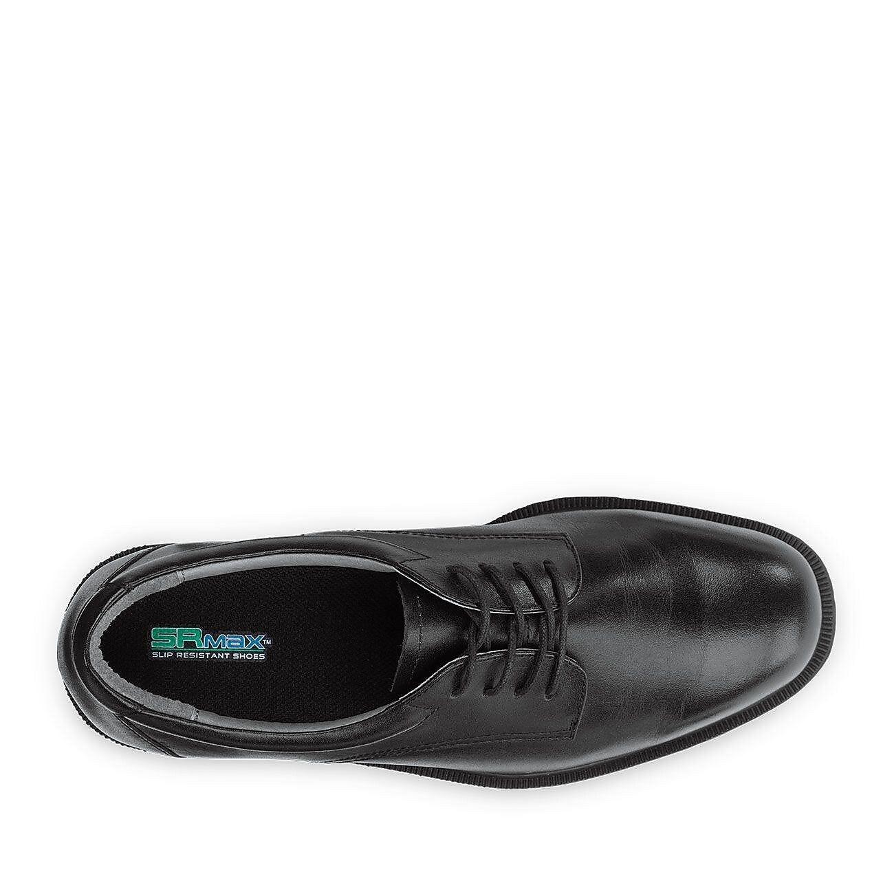 SR Max Arlington Women's Slip Resistant Black Leather Dress Oxford, 5.5 EW (SRM350)