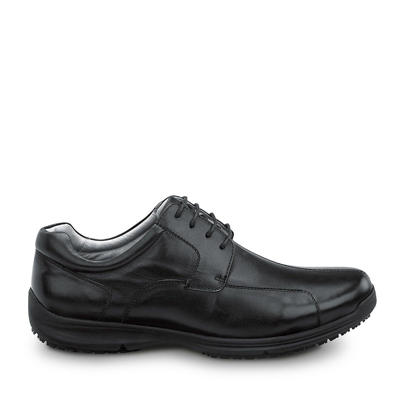 SR Max Atlanta Men's Black, Soft Toe, Slip Resistant Oxford, 7.5 M (SRM3700)