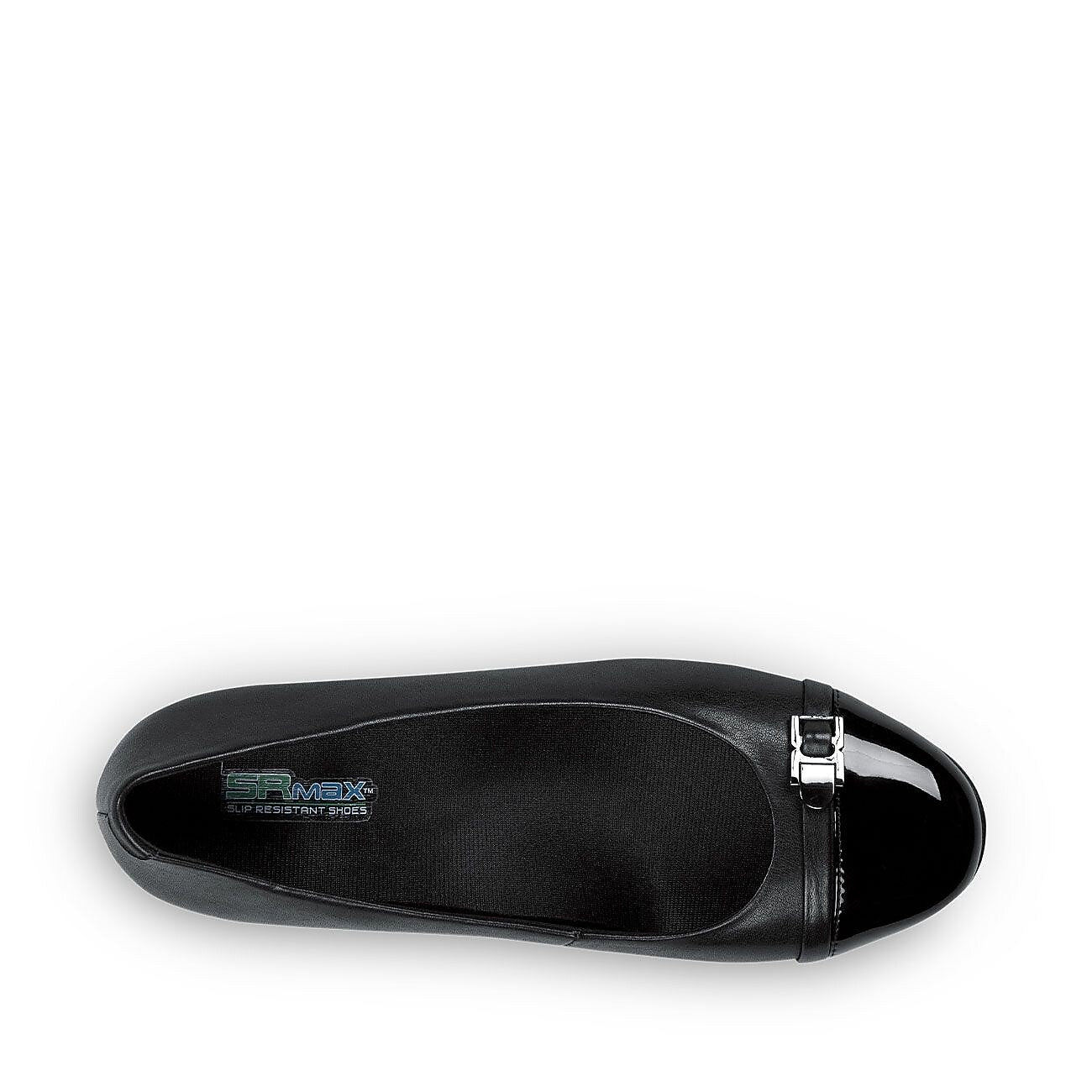 SR Max Isabela Women's Dress Wedge, Slip Resistant, Pump With Strap And Buckle, 6.0 M (SRM525)