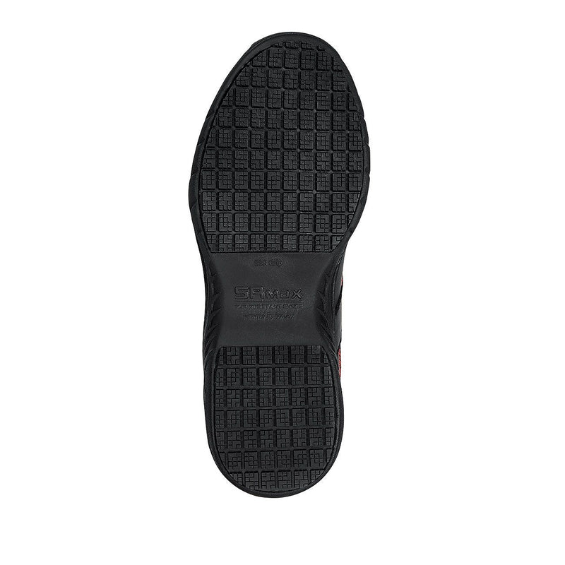 SR Max Corbin Men's, Black/Red, Soft Toe, Slip Resistant Athletic, 7.0 M (SRM6110)