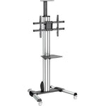 StarTech.com TV Cart, Portable TV Stand, For 32" to 70" TVs, One-Touch Height Adjustment, AV Cart, VESA TV Stand (STNDMTV70)
