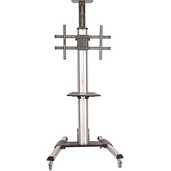 StarTech.com TV Cart, Portable TV Stand, For 32" to 70" TVs, One-Touch Height Adjustment, AV Cart, VESA TV Stand (STNDMTV70)