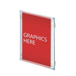 Azar Nameplate Holder, 6" x 7", Vertical, Wall Mounted, Clear, Plastic, 10/Pack (AZA199624)