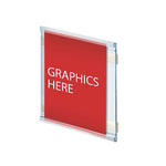 Azar Nameplate Holder, 6" x 6", Vertical, Wall Mounted, Clear, Plastic, 10/Pack (AZA199620)