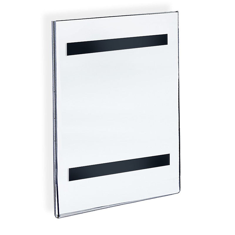 Azar Sign Holder, 8.5" x 14", Vertical, Wall Mounted, Clear, Acrylic, 10/Pack (AZA129913)