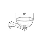 Azar Displays Plastic Bowl & Bin Extension Arm for Sky Tower, 10" (300279)