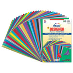 Fadeless Designer Art Paper Sheets, 12"x18", 25 Assorted Colors, 100 Sheets/Pack