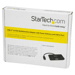 StarTech.com® USB-C to VGA Male/Female Multifunction Adapter, Black (CDP2VGAUACP)