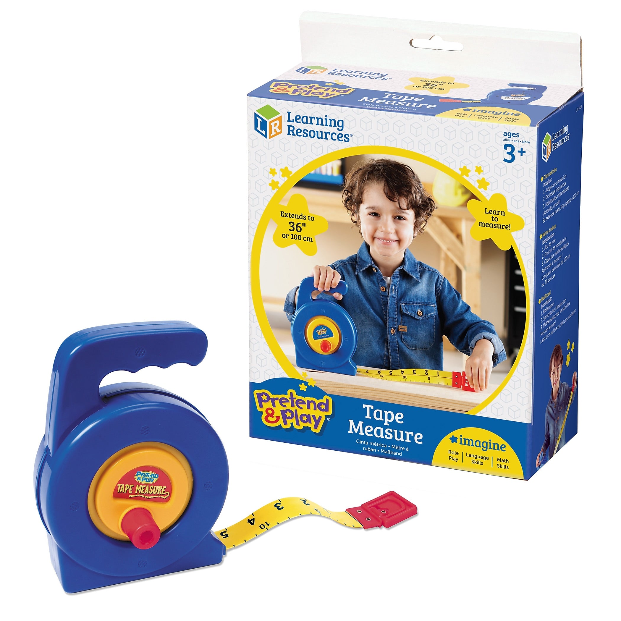 Learning Resources Pretend & Play Tape Measure, 3' (LER9154)