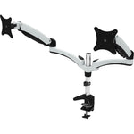 Amer Adjustable Monitor Mount, Up to 28", White/Black/Chrome (HYDRA2)