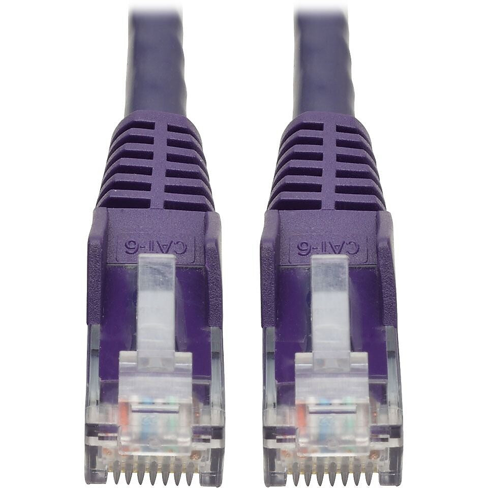 Tripp Lite 1' CAT-6 Ethernet Cable, 24 AWG, Purple (N201-001-PU)