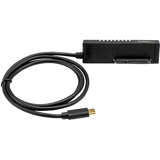 StarTech.com USB C to SATA Adapter Cable for 2.5"/3.5" SSD/HDD Drives, USB 3.1 Hard Drive Adapter Cable, SATA USB adapter