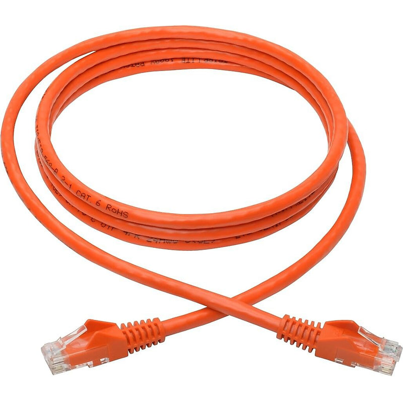 Tripp Lite 6ft Cat6 Snagless Molded Patch Cable UTP Orange RJ45 M/M 6' (N201-006-OR)