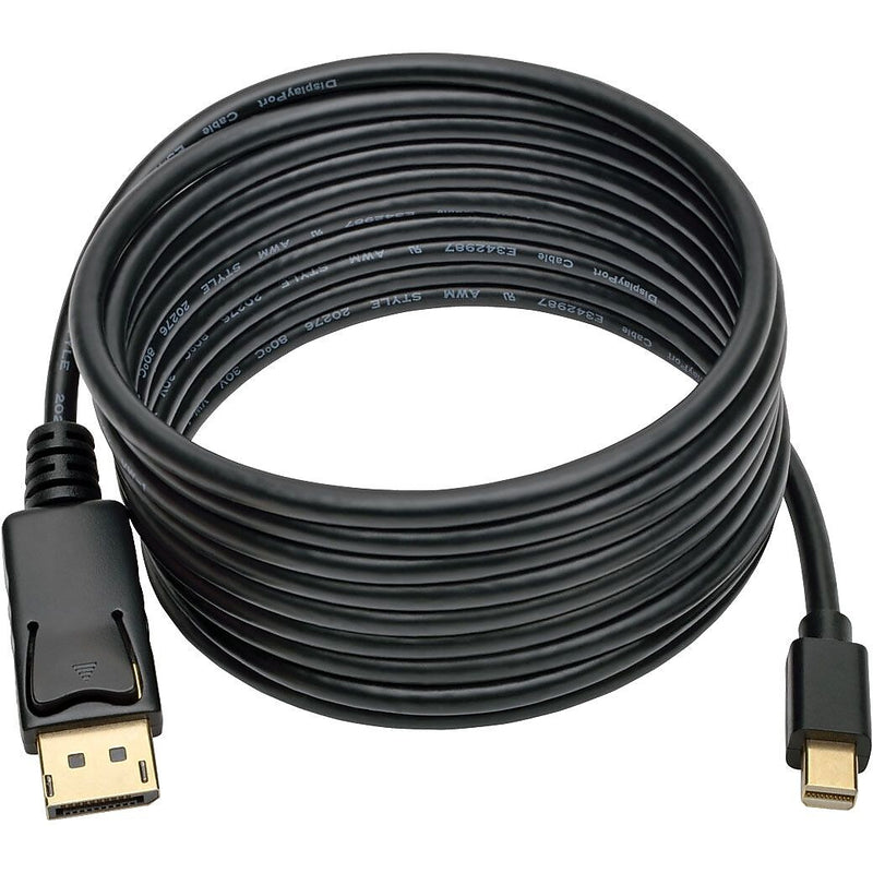 Tripp Lite Mini DisplayPort to DisplayPort 1.2 Adapter Cable 4K @ 60Hz 10ft (P583-010-BK)