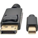 Tripp Lite Mini DisplayPort to DisplayPort 1.2 Adapter Cable 4K @ 60Hz 10ft (P583-010-BK)