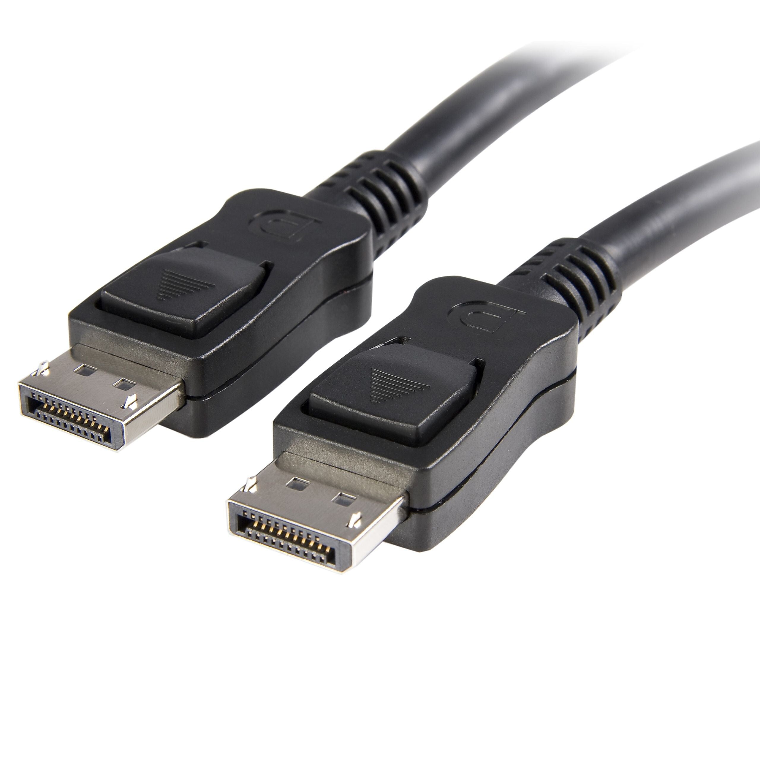 Startech® 3' DisplayPort® Audio Video Cable With Latches M/M, Black