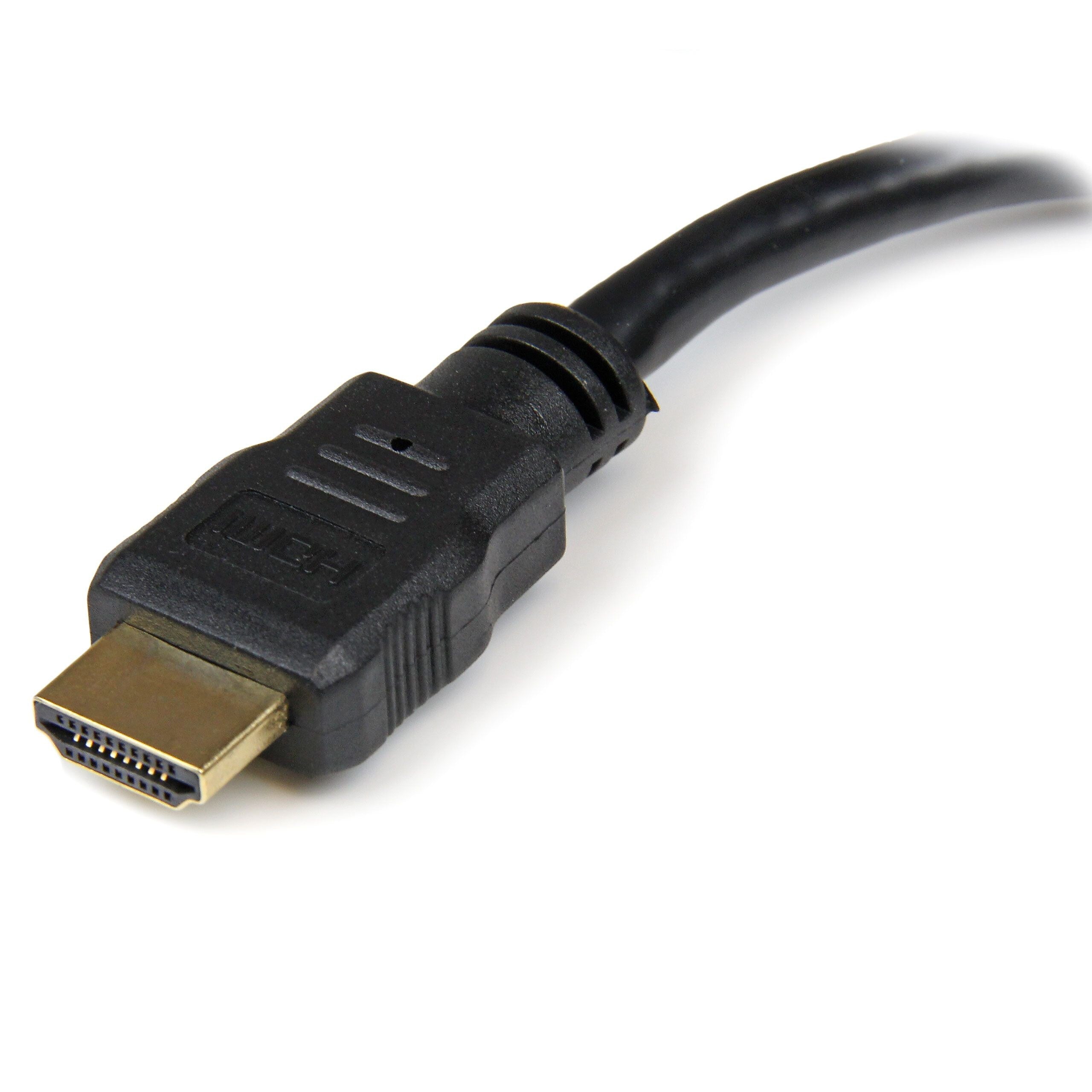 StarTech 8" Male HDMI To Female DVI-D Video Cable Adapter, Black