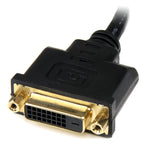 StarTech 8" Male HDMI To Female DVI-D Video Cable Adapter, Black