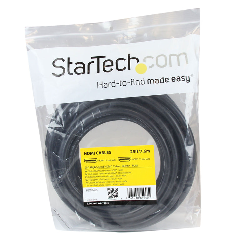 StarTech HDMM25 22.86585' HDMI S-Video Cable, Black