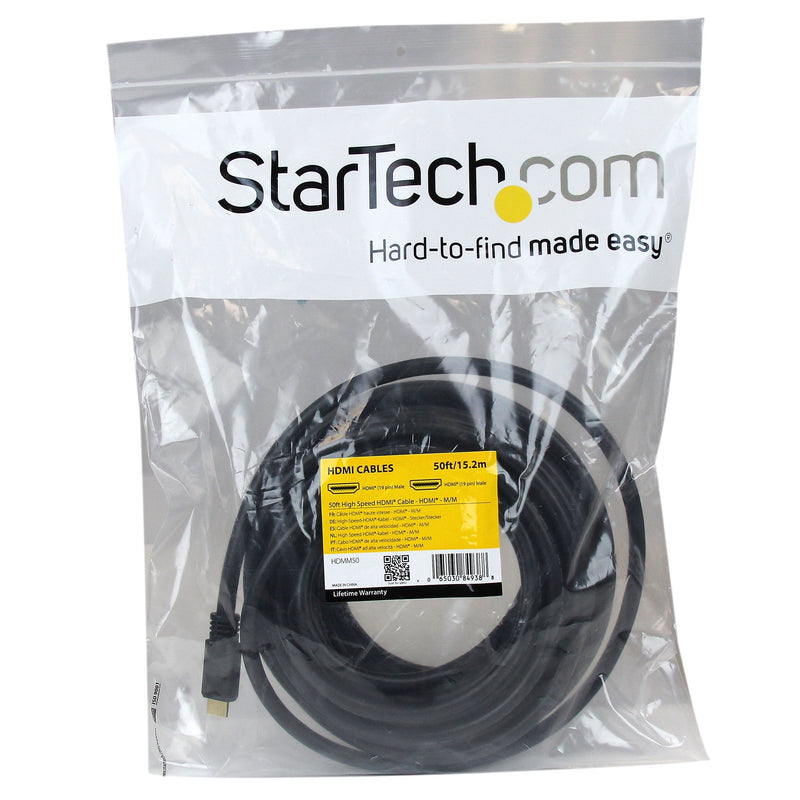 StarTech HDMM50 45.7317' HDMI S-Video Cable, Black