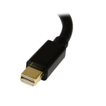 Startech 6" Mini DisplayPort To DisplayPort Male/Female Video Cable Adapter, Black