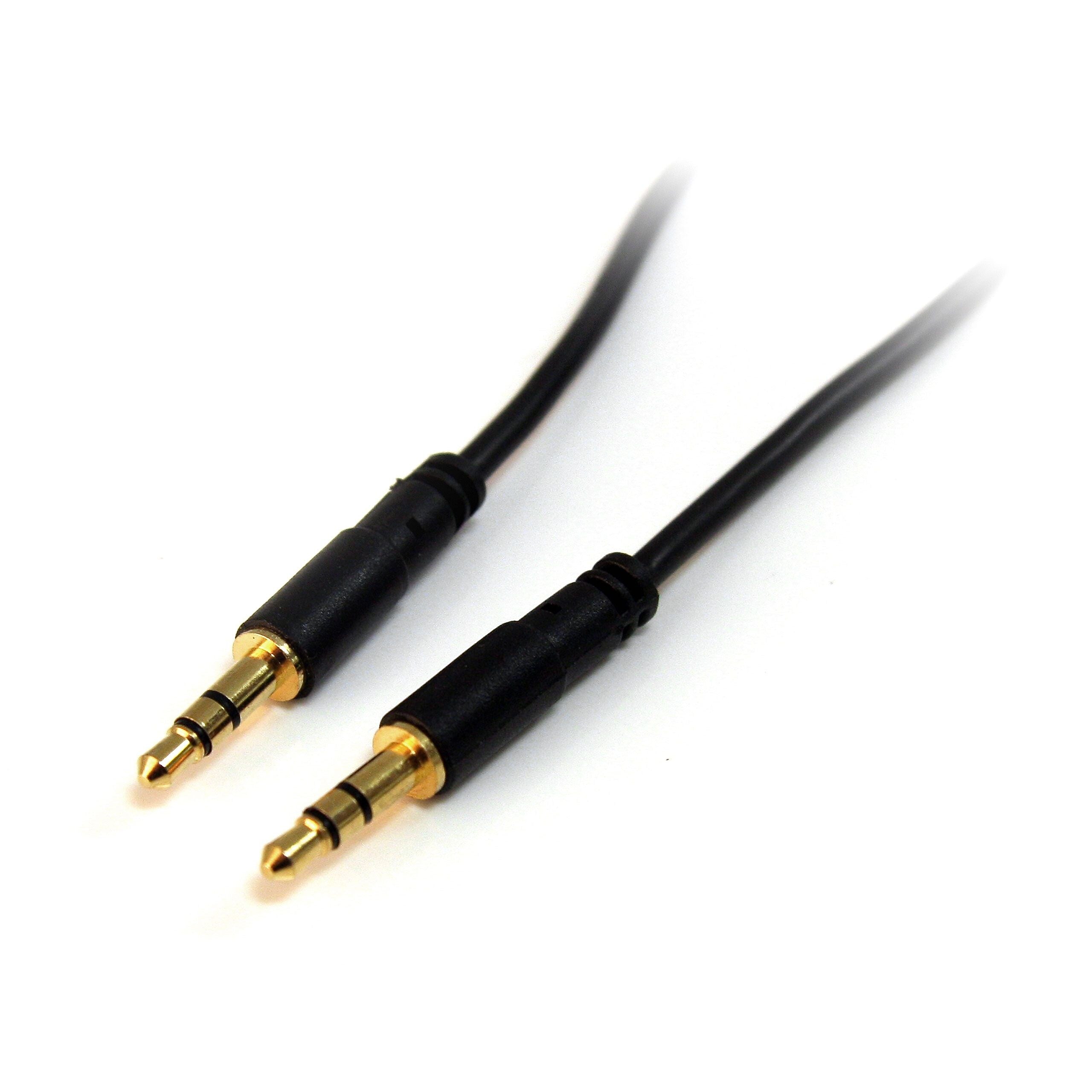 StarTech MU6MMS 6ft Slim 3.5mm Stereo Audio Cable - M/M