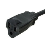 Startech 25' NEMA 5-15R to NEMA 5-15P Power Extension Cord, Black