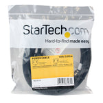 StarTech 10' Extension Cord, 16 AWG, Black (PAC10110)