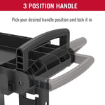 Suncast Commercial Heavy Duty Plus Structural Foam Utility Cart, 26.5" x 48.78", Black (PUCHD2645)