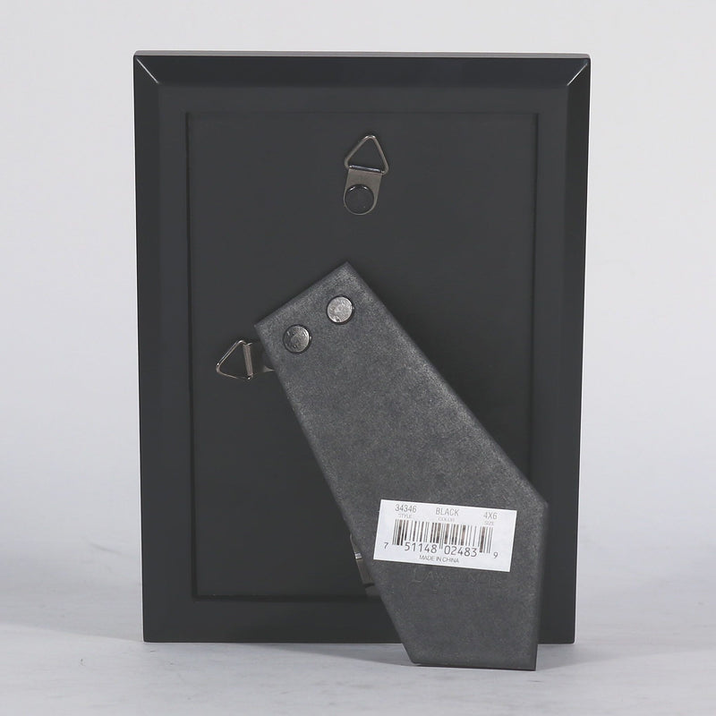Lawrence Frames 4" x 6" Wood Classic Picture Frame, Black (34346)
