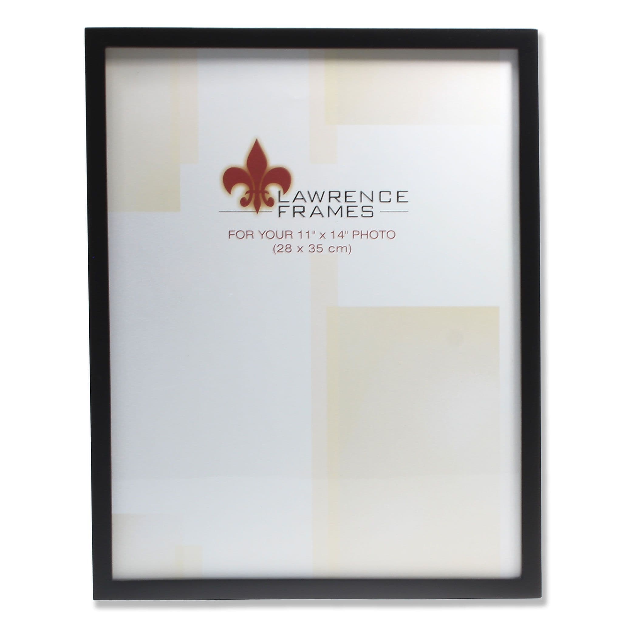 Lawrence Frames 11" x 14" Wooden Black Picture Frame, Black (755511)